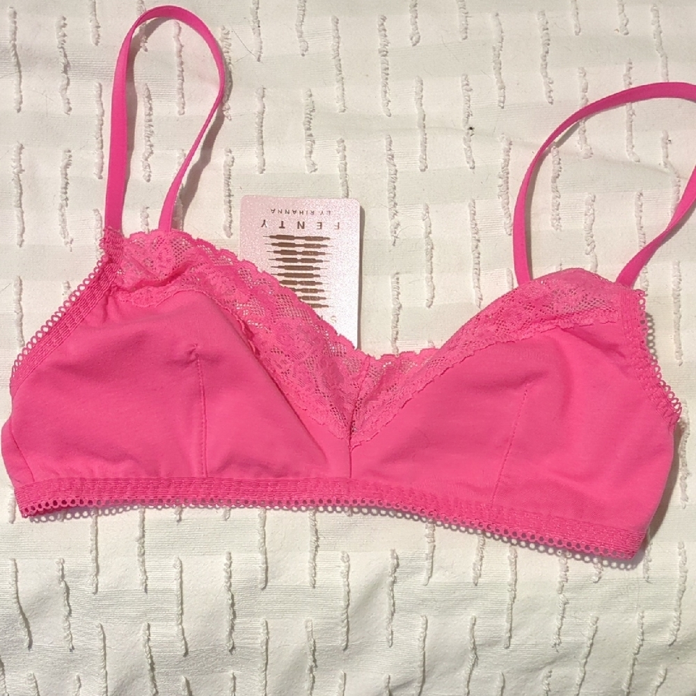 Savage X Fenty Beauty Pink Lace Bralette